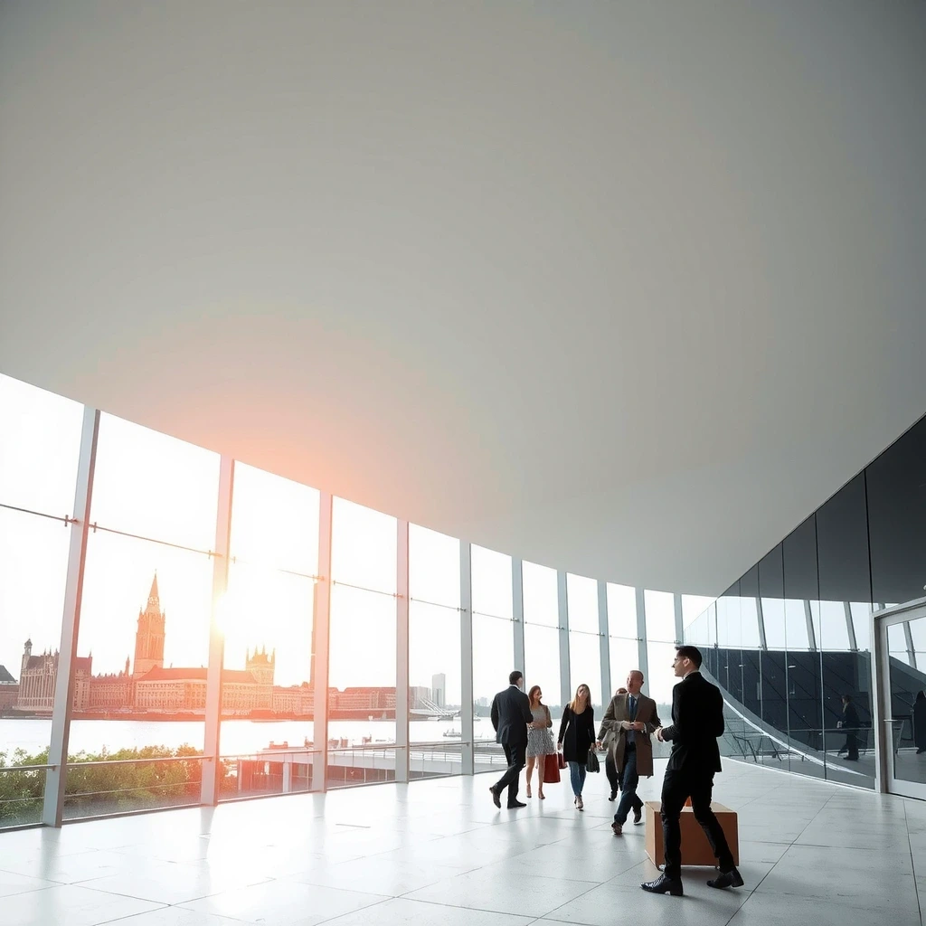 Abstract geometric representation of institutional structure