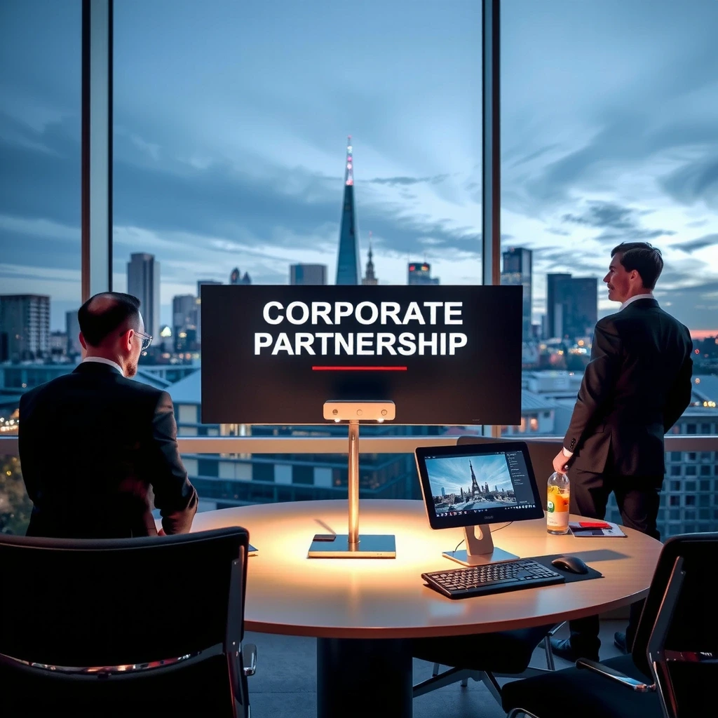 Corporate partnership visualization
